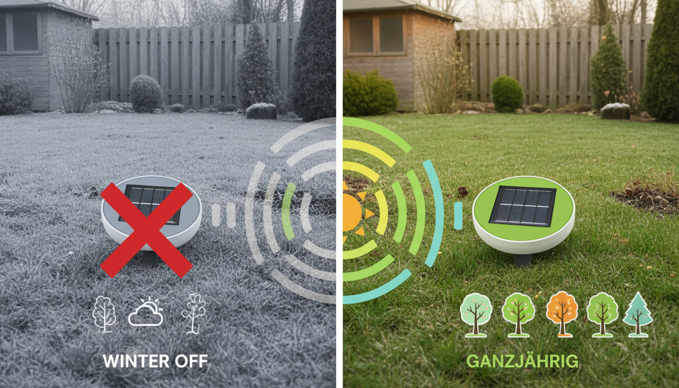 Vergleich Batterie-Gerät vs. Solar-Gerät